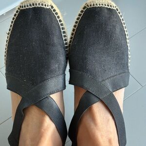 Toni Pons Black Espadrille Flats size 37